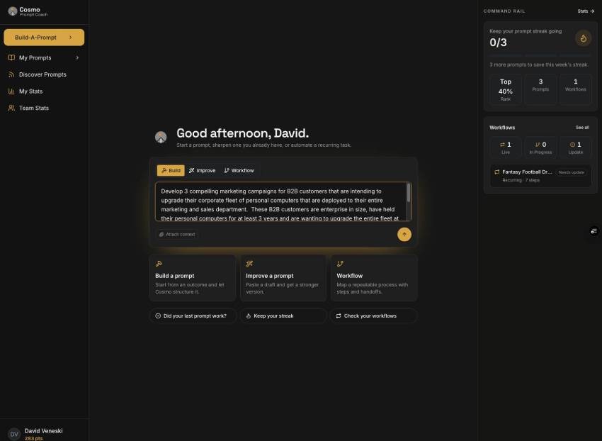 Build a Prompt - getting started